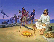 Clip Art, Jesus on Beach